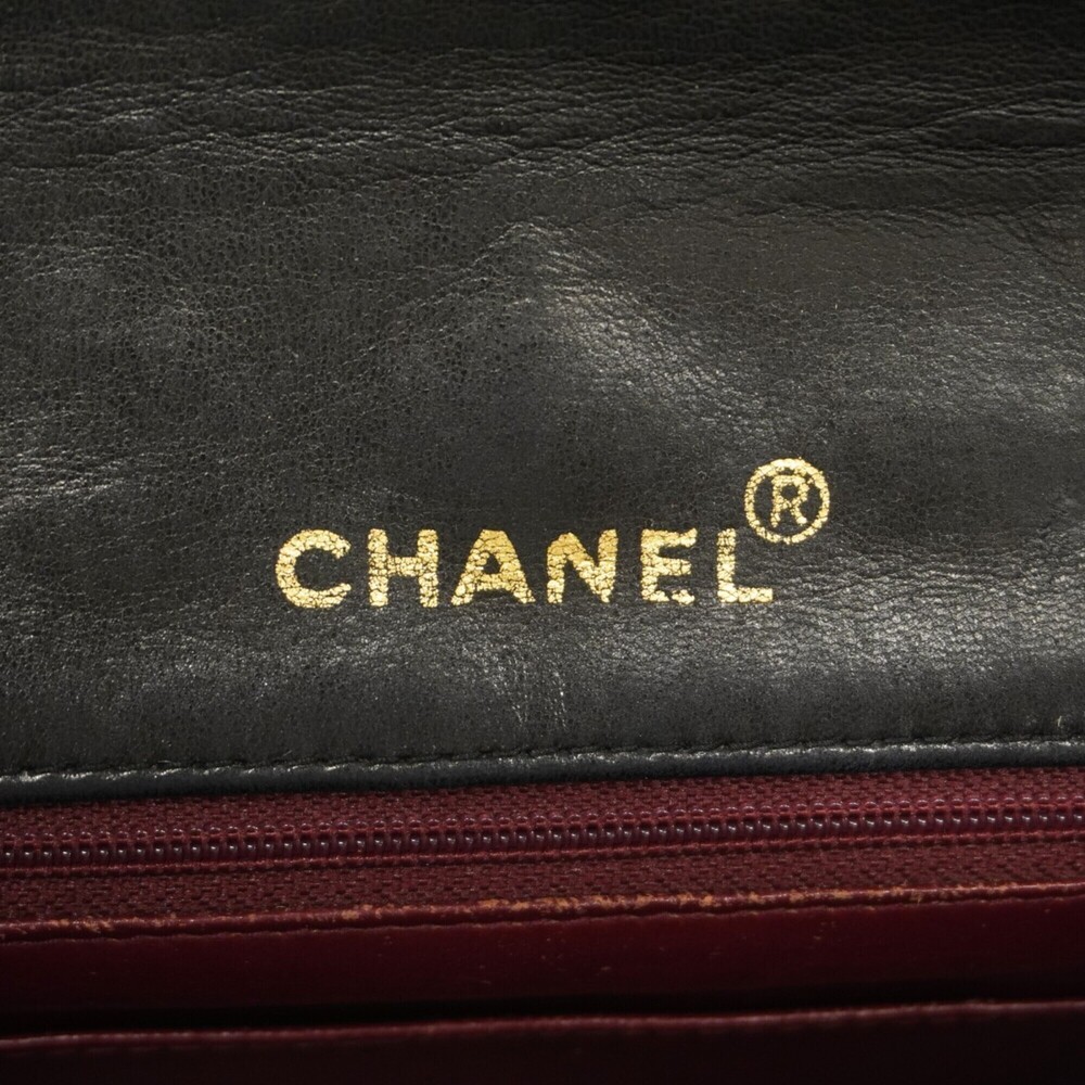 Chanel Matelassé Chain Shoulder Bag, Lambskin, Black, Women's - Picture 5 of 10
